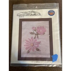 Mountain Aura Needle Art Bitterroot Cross Stitch Kit Complete Montana